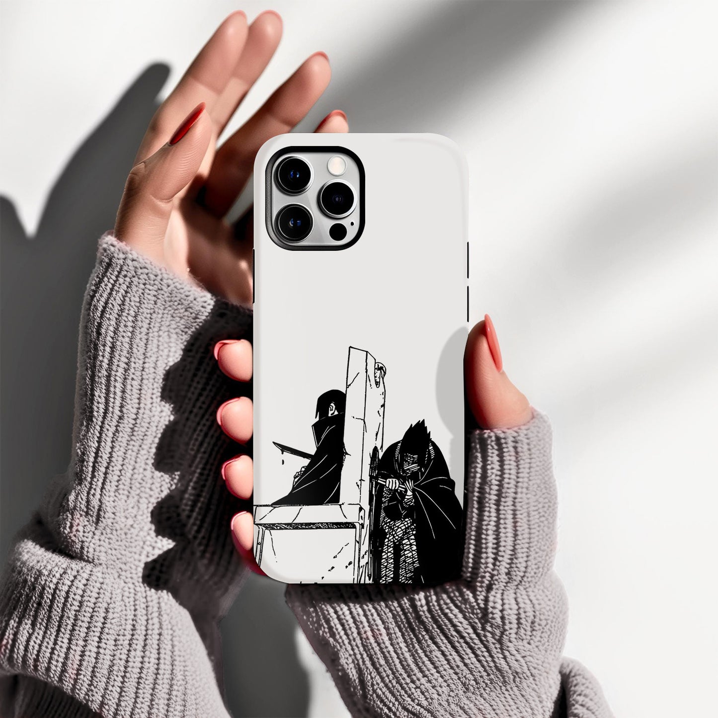 Narutoo 1 – Itachi & Sasuke Uchiha Throne Scene Phone Case ANIME HUB