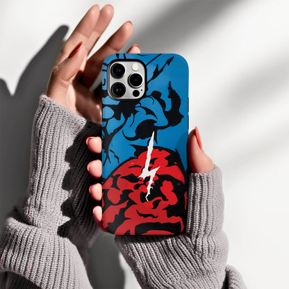 Build Hazard Inspired iPhone Case – Stylish Shockproof Protective Phone Cover with Red-Black Abstract Design ANIME HUB
