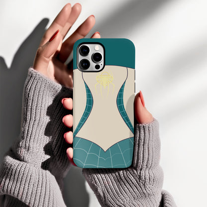 Spider-Gwen Inspired Phone Case 1 – Superhero Costume Design ANIME HUB