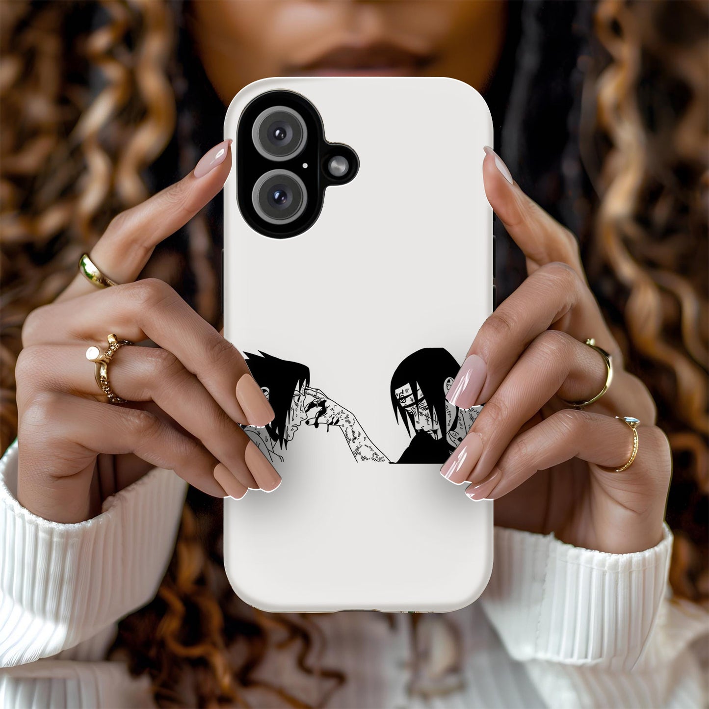 Narutoo 4 – Itachi & Sasuke Uchiha Throne Scene Phone Case ANIME HUB