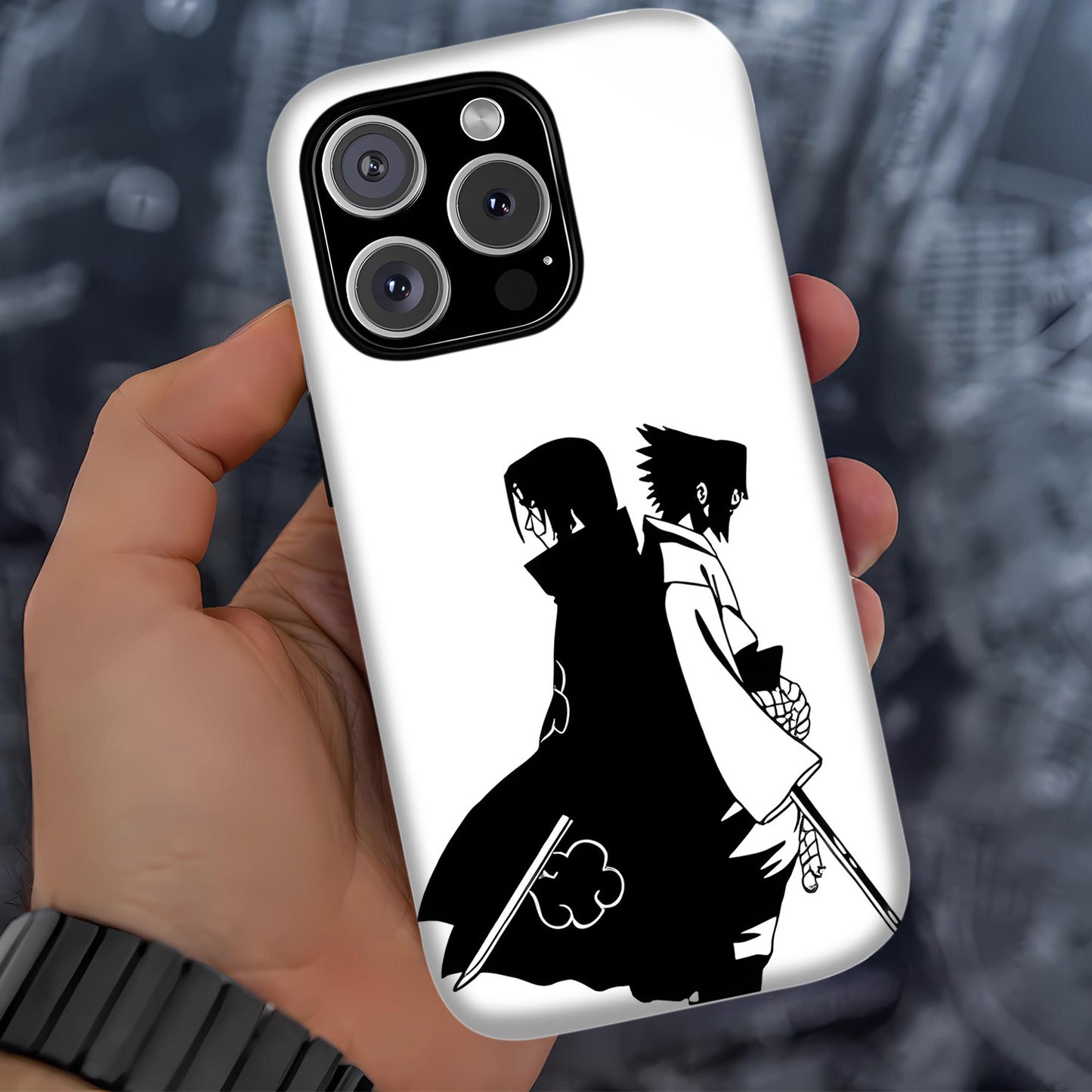 Narutoo 3 – Itachi & Sasuke Uchiha Throne Scene Phone Case ANIME HUB