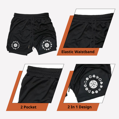 Uzumaki - Pantalones cortos de Narutoo Streetwear ANIME HUB 