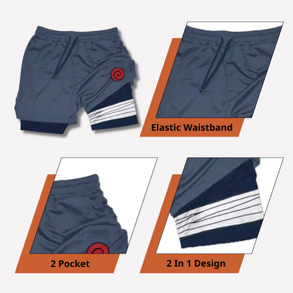Uzumaki - Pantalones cortos de Narutoo Streetwear ANIME HUB 