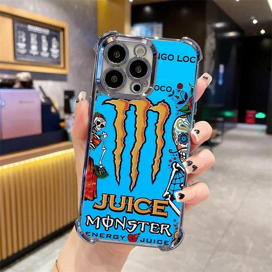 Azure Monster Energy Edition For Iphone/Samsung Cushion Drop Protection Phone Case