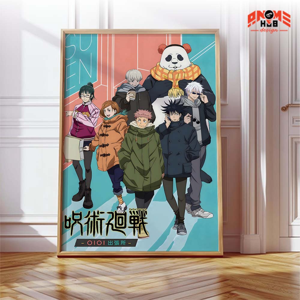 Jujustsuu Kaiisenn 17 Poster/Canvas, Art Anime Wall Print, Wall Decor  –  Poster/Canvas ANIME HUB