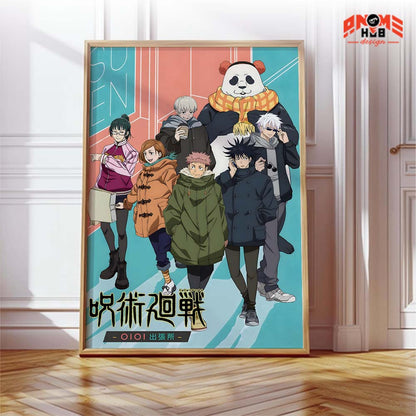 Jujustsuu Kaiisenn 17 Poster/Canvas, Art Anime Wall Print, Wall Decor  –  Poster/Canvas ANIME HUB