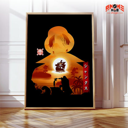 Onee Piecee Poster/Canvas, Art Anime Wall Print, Wall Decor  – Shankss  Poster/Canvas ANIME HUB