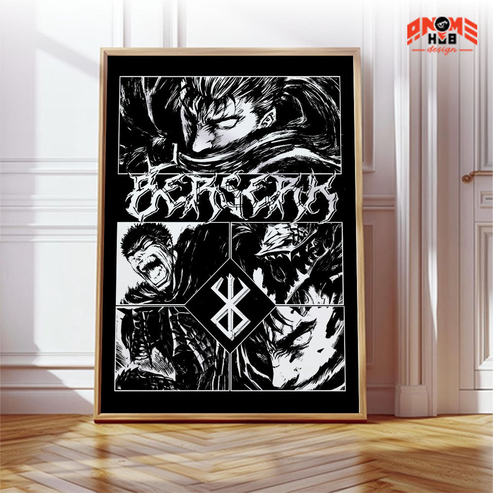 Berserkk 19 Poster/Canvas, Art Anime Wall Print, Wall Decor  –  Poster/Canvas ANIME HUB