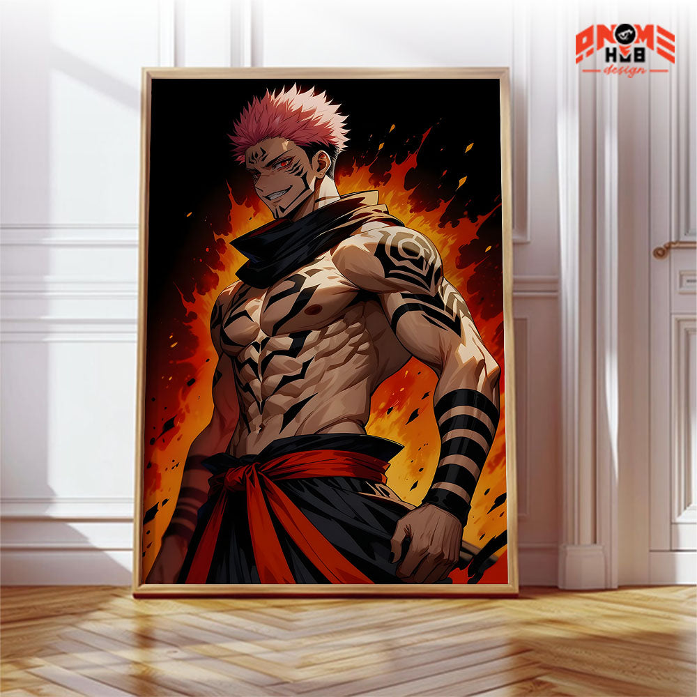 Jujustsuu Kaiisenn 7 Poster/Canvas, Art Anime Wall Print, Wall Decor  –  Poster/Canvas ANIME HUB