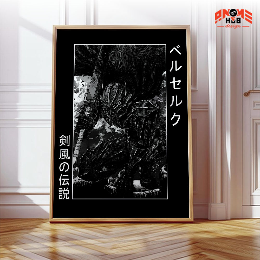 Berserkk 3 Poster/Canvas, Art Anime Wall Print, Wall Decor  –  Poster/Canvas ANIME HUB