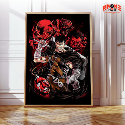 Berserkk 21 Poster/Canvas, Art Anime Wall Print, Wall Decor  –  Poster/Canvas ANIME HUB