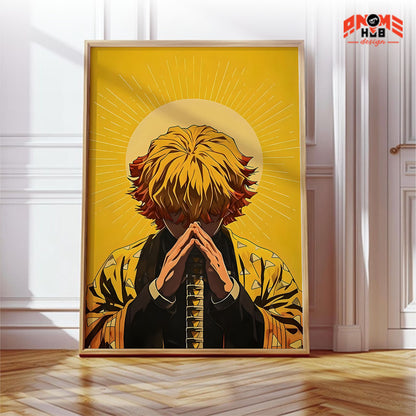 Demoon Slayerr Poster/Canvas, Art Anime Wall Print, Wall Decor  –  Aggattsuuma Zeenittsu 1 Poster/Canvas ANIME HUB