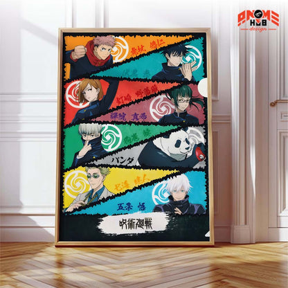 Jujustsuu Kaiisenn 9 Poster/Canvas, Art Anime Wall Print, Wall Decor  –  Poster/Canvas ANIME HUB