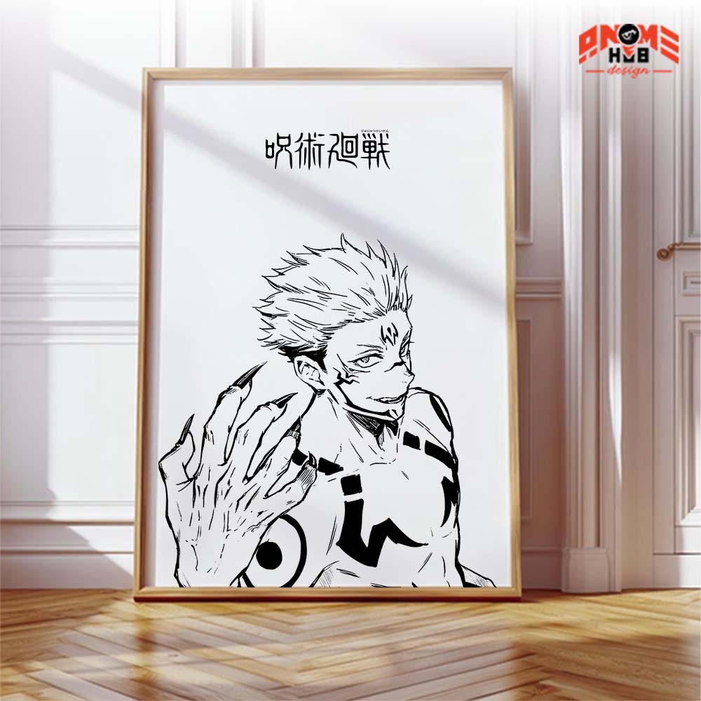 Jujustsuu Kaiisenn 4 Poster/Canvas, Art Anime Wall Print, Wall Decor  –  Poster/Canvas ANIME HUB