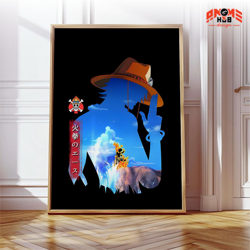 Onee Piecee Poster/Canvas, Art Anime Wall Print, Wall Decor  – Portggas D. Acee 1  Poster/Canvas ANIME HUB