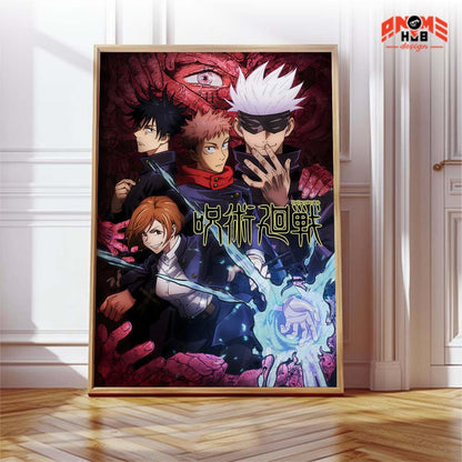 Jujustsuu Kaiisenn Poster/Canvas, Art Anime Wall Print, Wall Decor  –  Poster/Canvas ANIME HUB