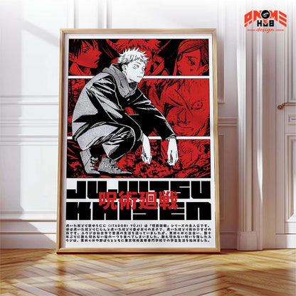 Jujustsuu Kaiisenn 6 Poster/Canvas, Art Anime Wall Print, Wall Decor  –  Poster/Canvas ANIME HUB