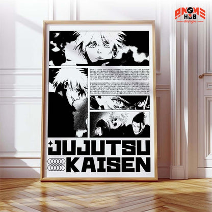 Jujustsuu Kaiisenn 1 Poster/Canvas, Art Anime Wall Print, Wall Decor  –  Poster/Canvas ANIME HUB