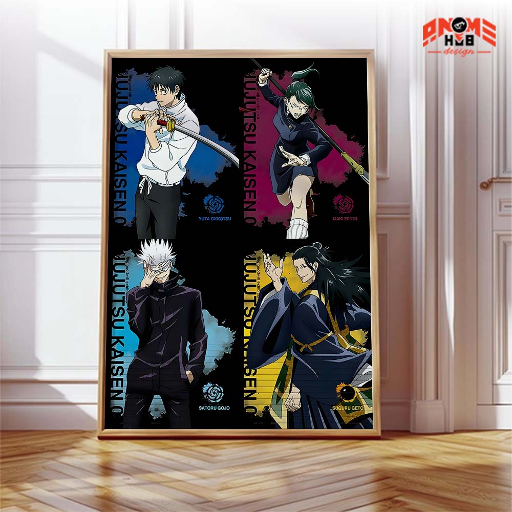 Jujustsuu Kaiisenn 21 Poster/Canvas, Art Anime Wall Print, Wall Decor  –  Poster/Canvas ANIME HUB