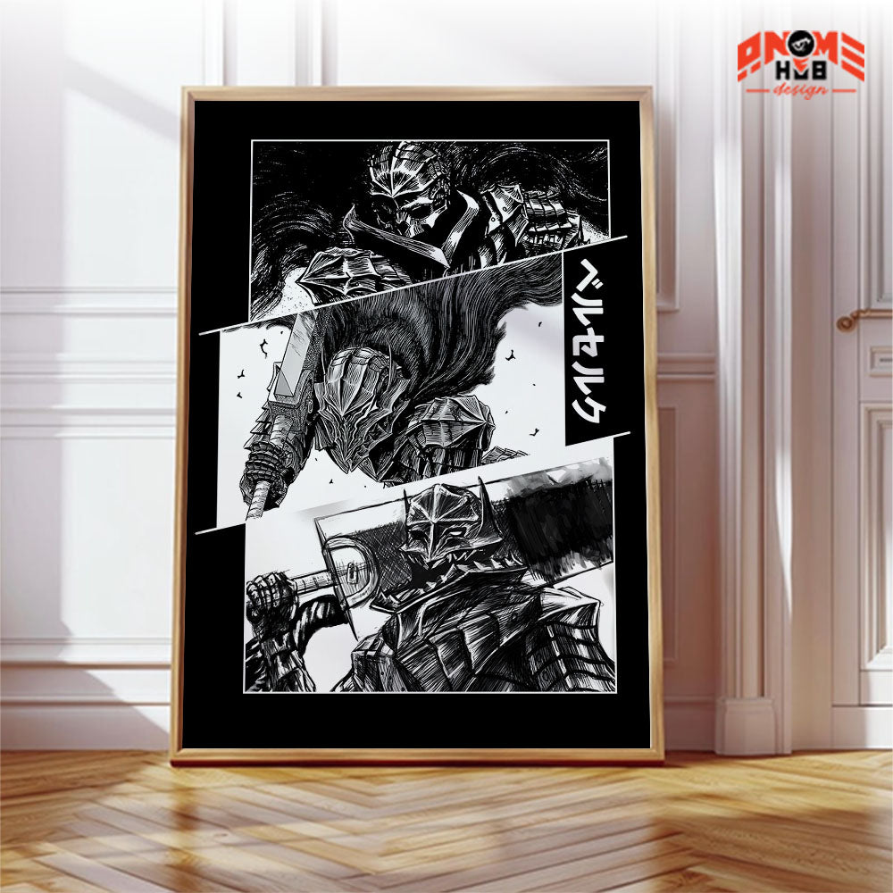 Berserkk 1 Poster/Canvas, Art Anime Wall Print, Wall Decor  –  Poster/Canvas ANIME HUB