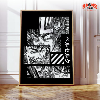 Berserkk 12 Poster/Canvas, Art Anime Wall Print, Wall Decor  –  Poster/Canvas ANIME HUB
