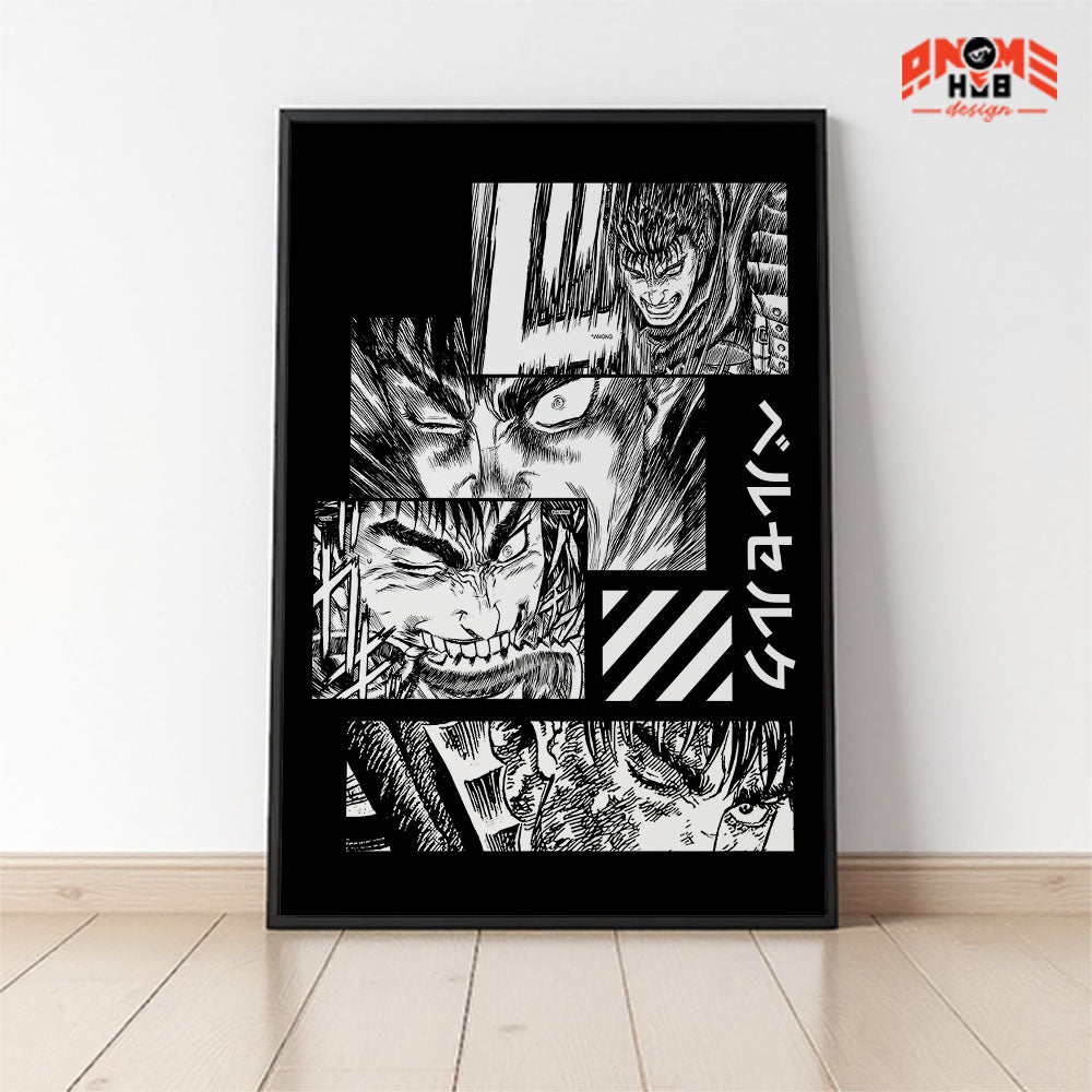 Berserkk 12 Poster/Canvas, Art Anime Wall Print, Wall Decor  –  Poster/Canvas ANIME HUB