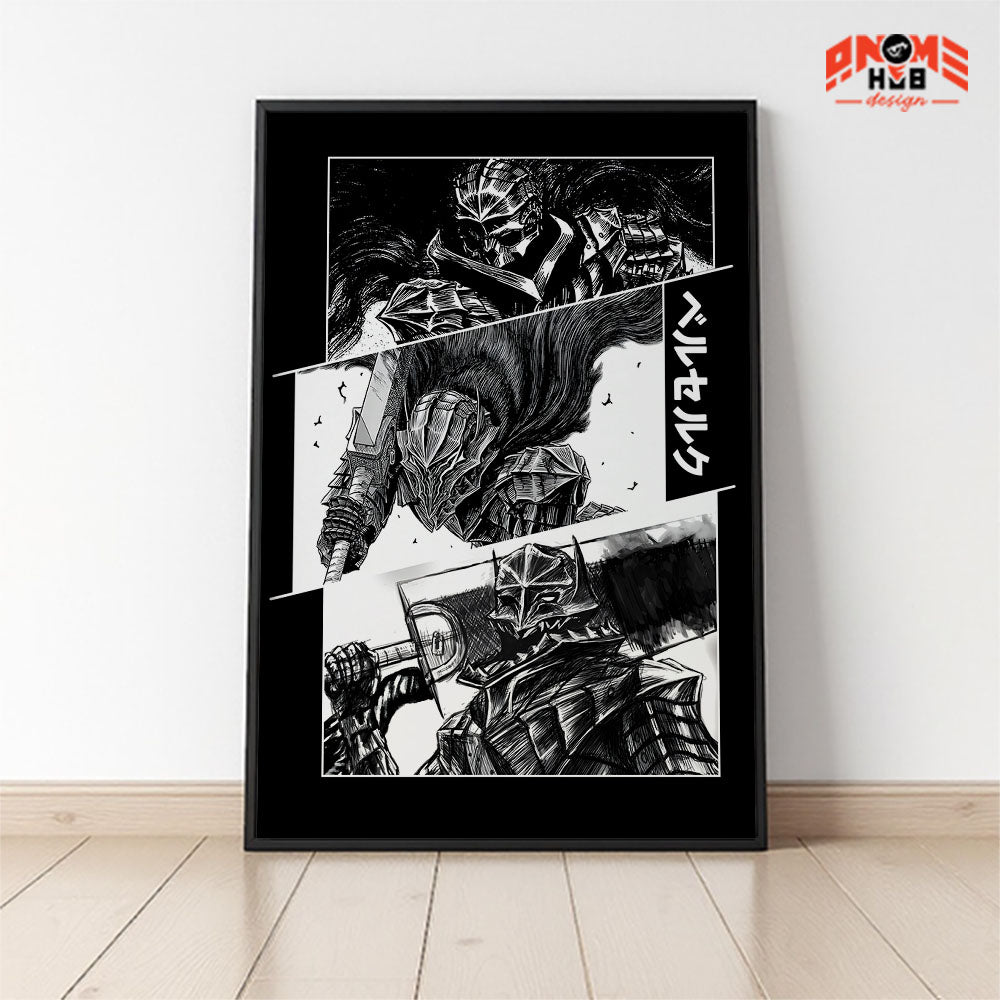 Berserkk 1 Poster/Canvas, Art Anime Wall Print, Wall Decor  –  Poster/Canvas ANIME HUB