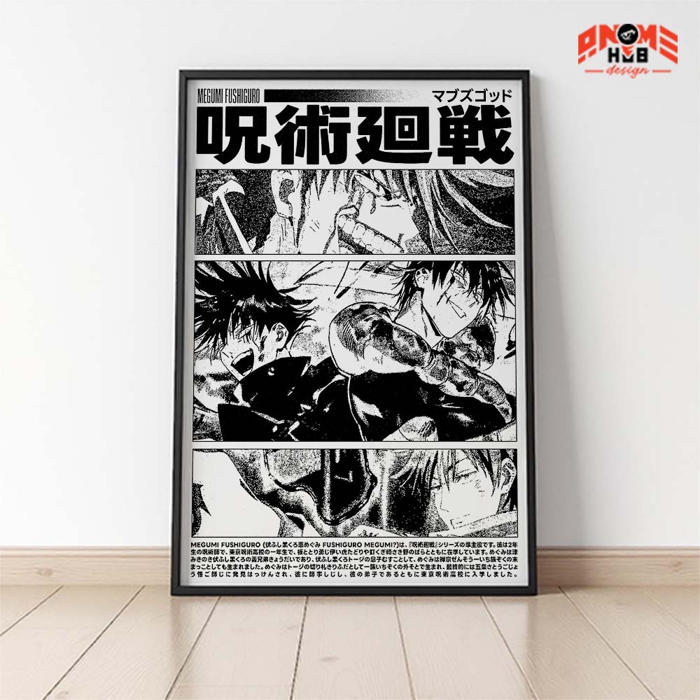 Jujustsuu Kaiisenn 2 Poster/Canvas, Art Anime Wall Print, Wall Decor  –  Poster/Canvas ANIME HUB