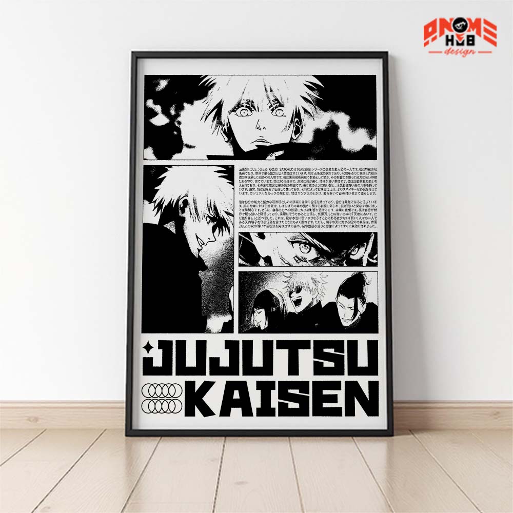 Jujustsuu Kaiisenn 1 Poster/Canvas, Art Anime Wall Print, Wall Decor  –  Poster/Canvas ANIME HUB
