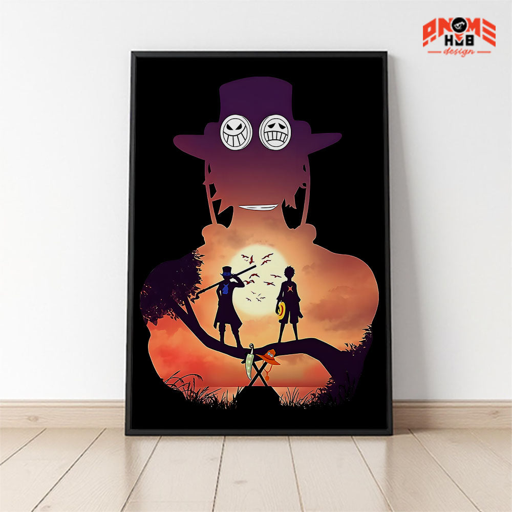 Onee Piecee Poster/Canvas, Art Anime Wall Print, Wall Decor  – Portggas D. Acee  Poster/Canvas ANIME HUB