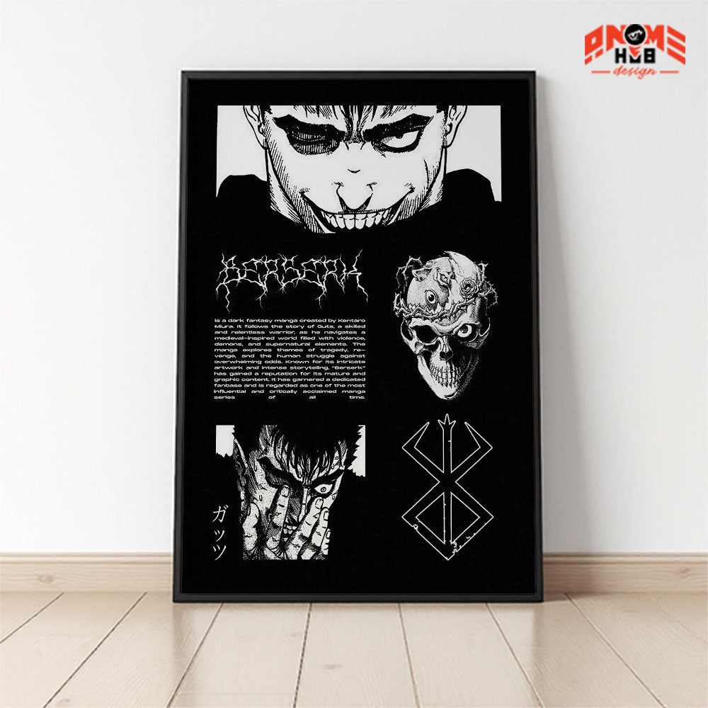 Berserkk 22 Poster/Canvas, Art Anime Wall Print, Wall Decor  –  Poster/Canvas ANIME HUB