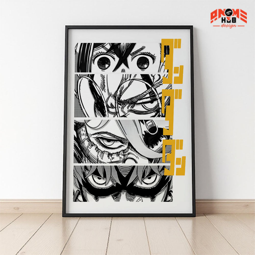 Daandadann 10 Poster/Canvas, Art Anime Wall Print, Wall Decor  –  Poster/Canvas ANIME HUB