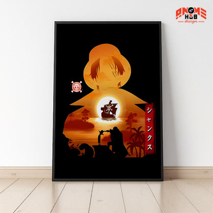 Onee Piecee Poster/Canvas, Art Anime Wall Print, Wall Decor  – Shankss  Poster/Canvas ANIME HUB