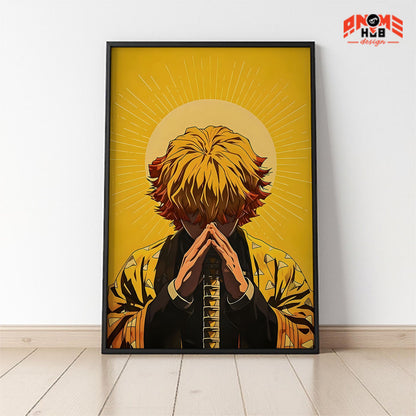 Demoon Slayerr Poster/Canvas, Art Anime Wall Print, Wall Decor  –  Aggattsuuma Zeenittsu 1 Poster/Canvas ANIME HUB