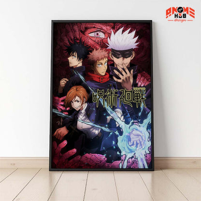 Jujustsuu Kaiisenn Poster/Canvas, Art Anime Wall Print, Wall Decor  –  Poster/Canvas ANIME HUB