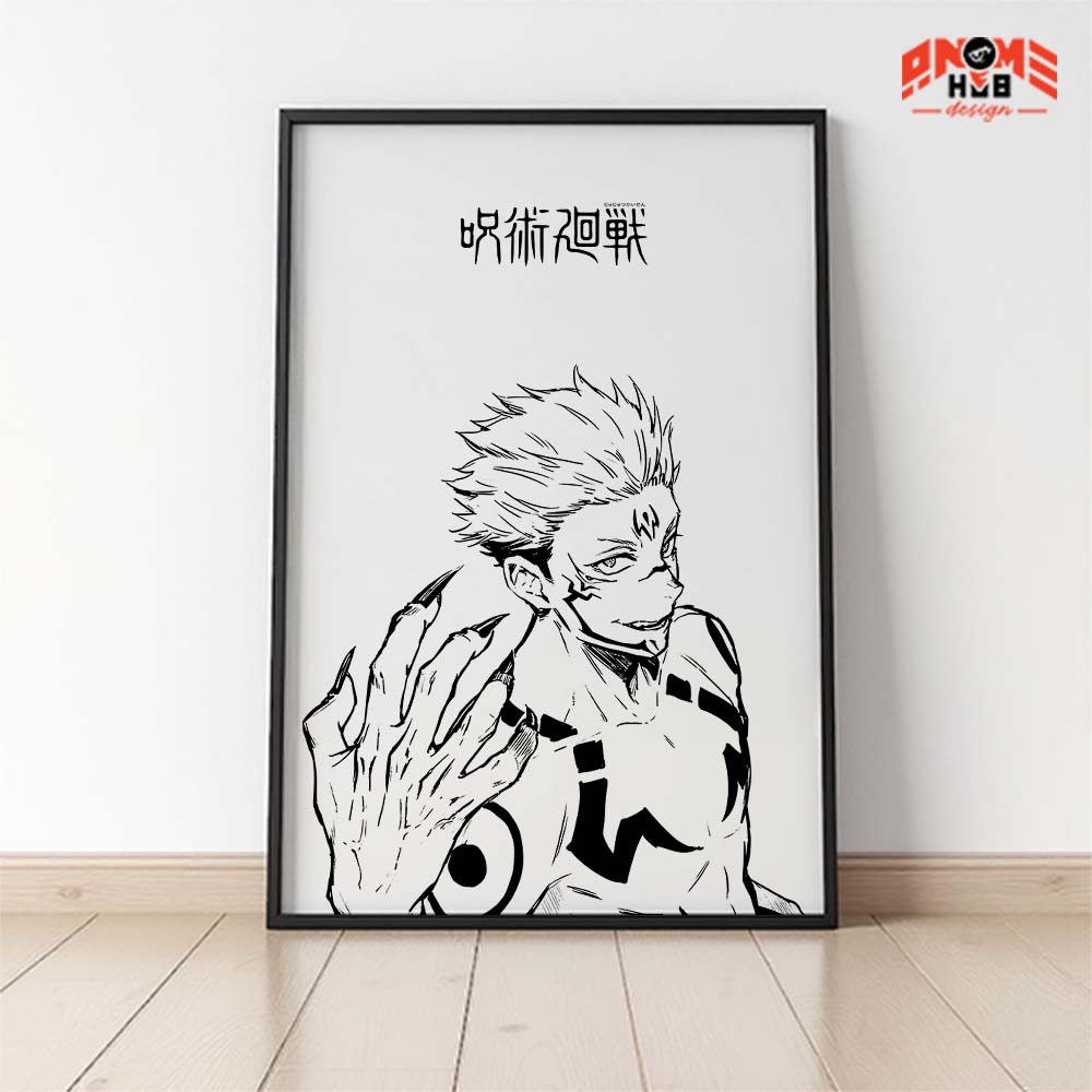Jujustsuu Kaiisenn 4 Poster/Canvas, Art Anime Wall Print, Wall Decor  –  Poster/Canvas ANIME HUB