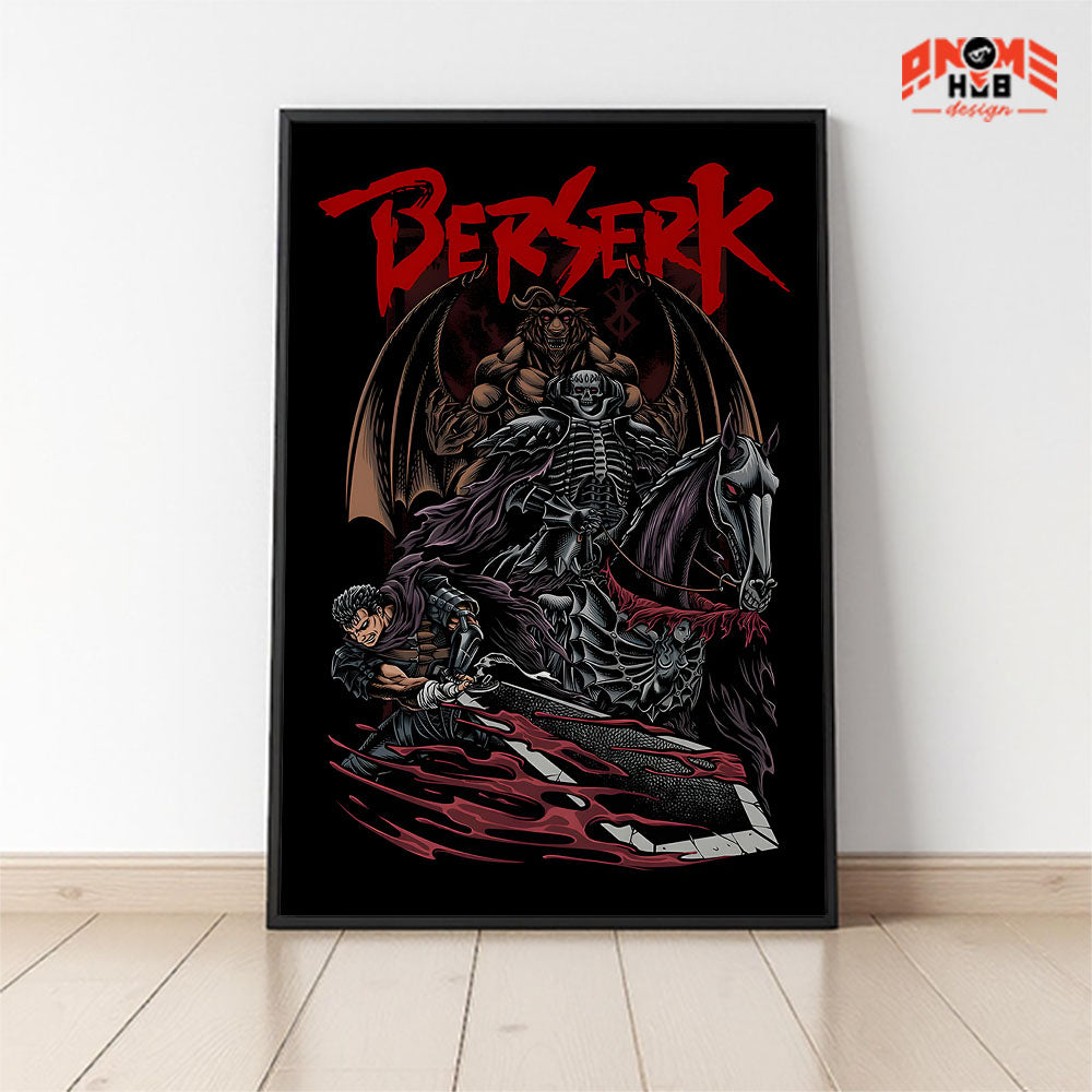 Póster de Griffith del anime Berserk | Arte mural de Berserk | Póster de Berserk | Impresión decorativa de alta calidad