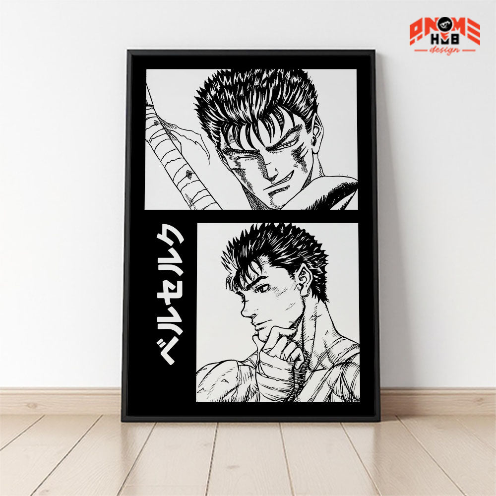 Berserkk Poster/Canvas, Art Anime Wall Print, Wall Decor  –  Poster/Canvas ANIME HUB