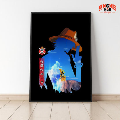 Onee Piecee Poster/Canvas, Art Anime Wall Print, Wall Decor  – Portggas D. Acee 1  Poster/Canvas ANIME HUB