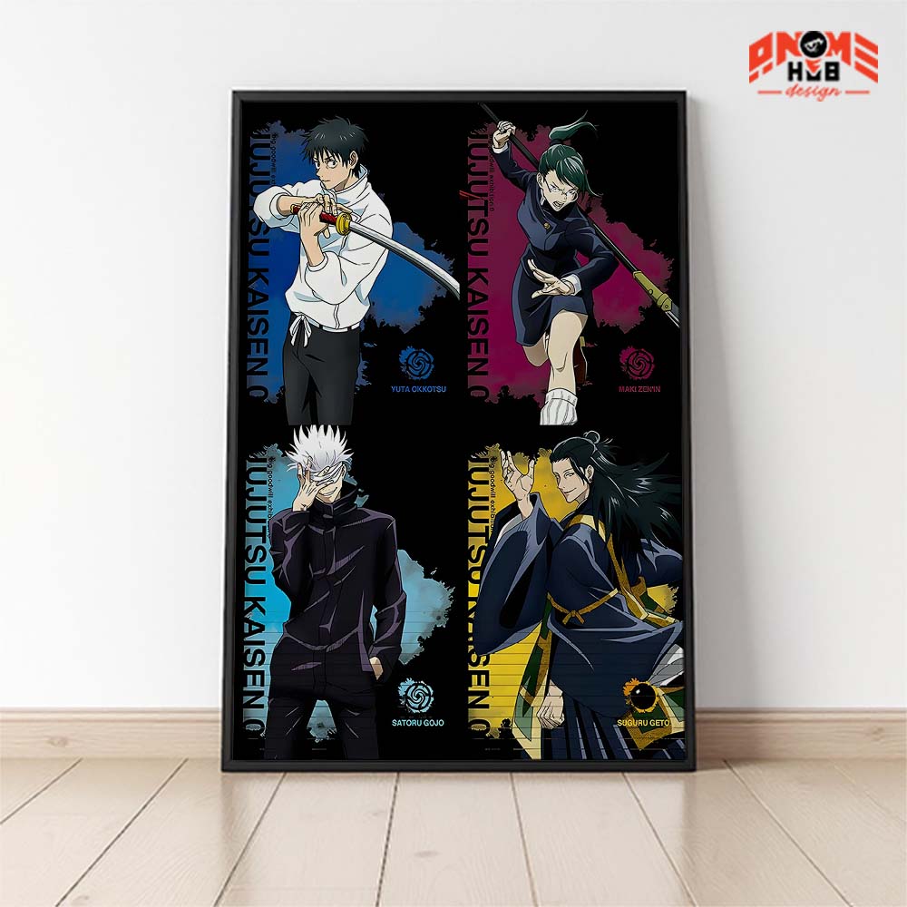Jujustsuu Kaiisenn 21 Poster/Canvas, Art Anime Wall Print, Wall Decor  –  Poster/Canvas ANIME HUB