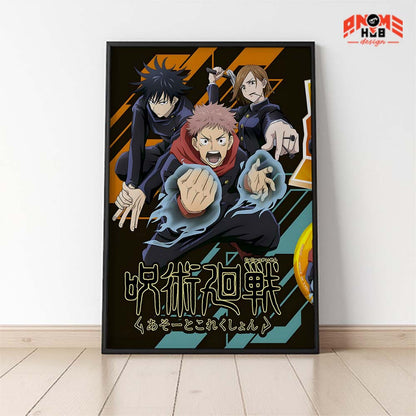Jujustsuu Kaiisenn 24 Poster/Canvas, Art Anime Wall Print, Wall Decor  –  Poster/Canvas ANIME HUB