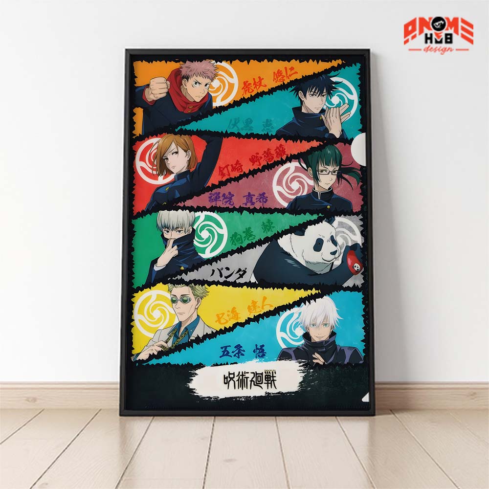 Jujustsuu Kaiisenn 9 Poster/Canvas, Art Anime Wall Print, Wall Decor  –  Poster/Canvas ANIME HUB