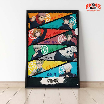 Jujustsuu Kaiisenn 9 Poster/Canvas, Art Anime Wall Print, Wall Decor  –  Poster/Canvas ANIME HUB