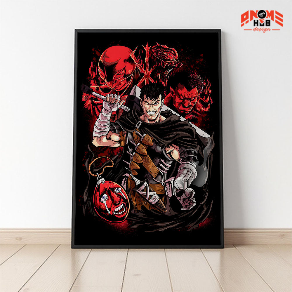 Berserkk 21 Poster/Canvas, Art Anime Wall Print, Wall Decor  –  Poster/Canvas ANIME HUB
