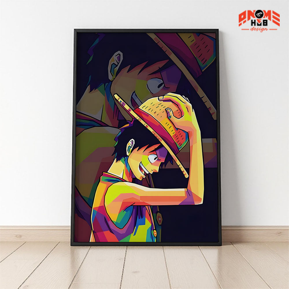 Onee Piecee Poster/Canvas, Art Anime Wall Print, Wall Decor  – Luuffyy 1  Poster/Canvas ANIME HUB