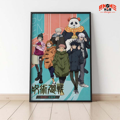 Jujustsuu Kaiisenn 17 Poster/Canvas, Art Anime Wall Print, Wall Decor  –  Poster/Canvas ANIME HUB
