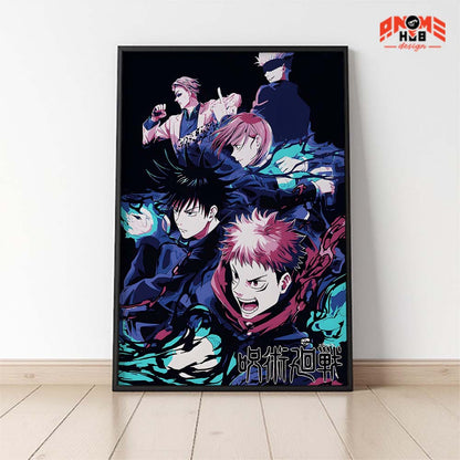 Jujustsuu Kaiisenn 11 Poster/Canvas, Art Anime Wall Print, Wall Decor  –  Poster/Canvas ANIME HUB