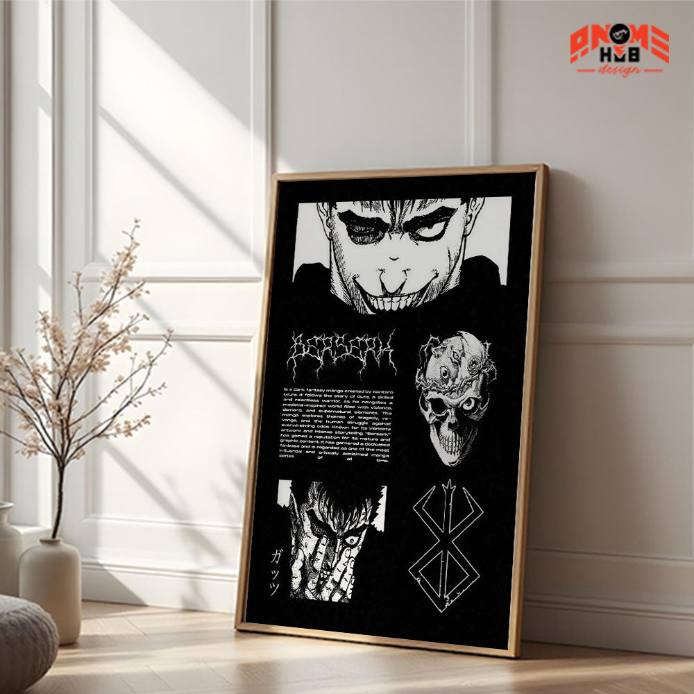 Berserkk 22 Poster/Canvas, Art Anime Wall Print, Wall Decor  –  Poster/Canvas ANIME HUB