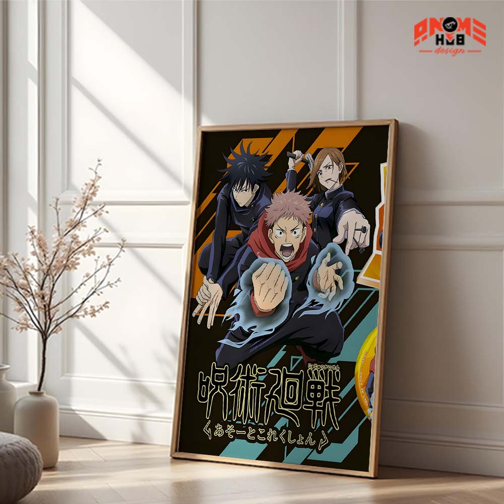 Jujustsuu Kaiisenn 24 Poster/Canvas, Art Anime Wall Print, Wall Decor  –  Poster/Canvas ANIME HUB