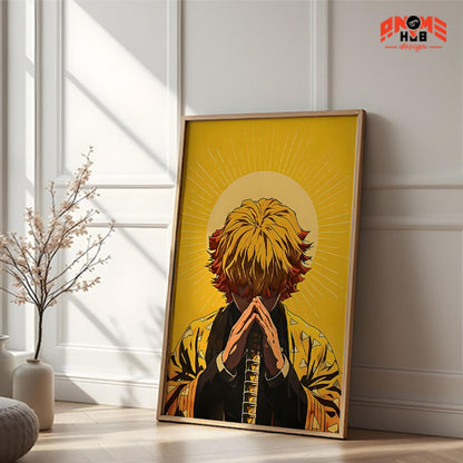 Demoon Slayerr Poster/Canvas, Art Anime Wall Print, Wall Decor  –  Aggattsuuma Zeenittsu 1 Poster/Canvas ANIME HUB